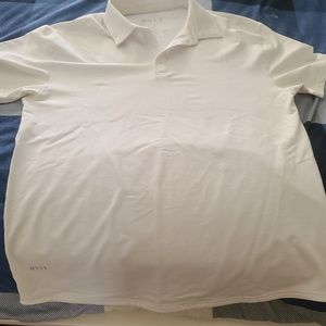 BYLT Basics Lux white polo shirt